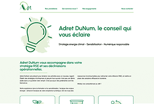 Visuel du Site Adret DuNum